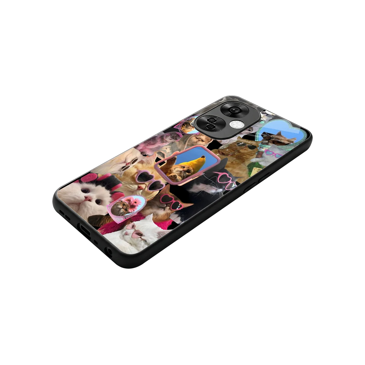 Catastic Montage stylish phone case for oneplus nord ce 3 lite | glossy glass and slim fit