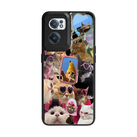 Catastic Montage back phone cover | glass case for oneplus nord ce 2