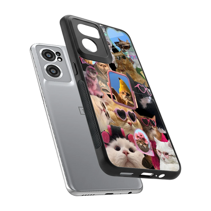 Catastic Montage sleek oneplus nord ce 2 cover with tempered glass back and TPU edges