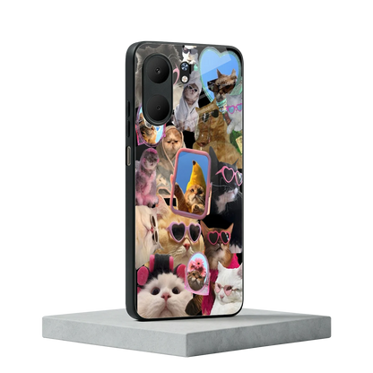 Catastic Montage oppo a5x 5g mobile cover | shockproof glass phone case