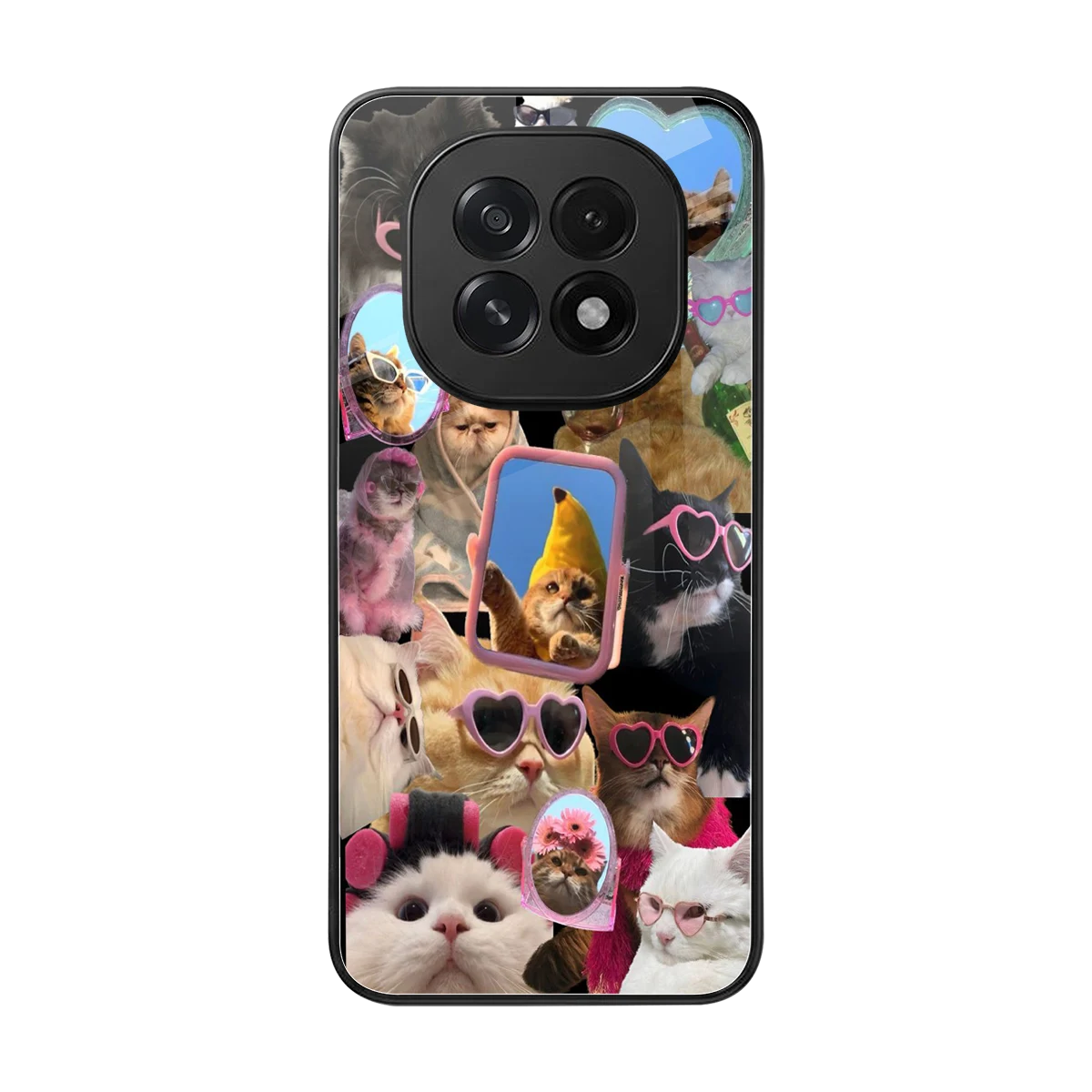 Catastic Montage back phone cover | glass case for oppo f29 5g