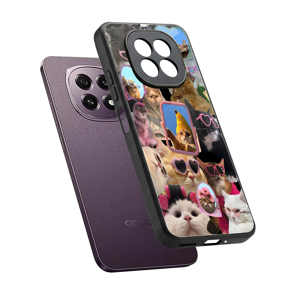 Catastic Montage sleek oppo f29 5g cover with tempered glass back and TPU edges