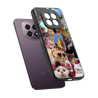 Catastic Montage sleek oppo f29 5g cover with tempered glass back and TPU edges