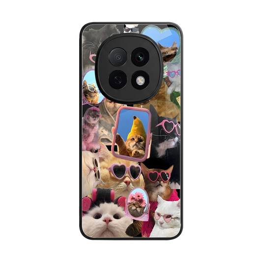 Catastic Montage back phone cover | glass case for oppo f29 pro 5g