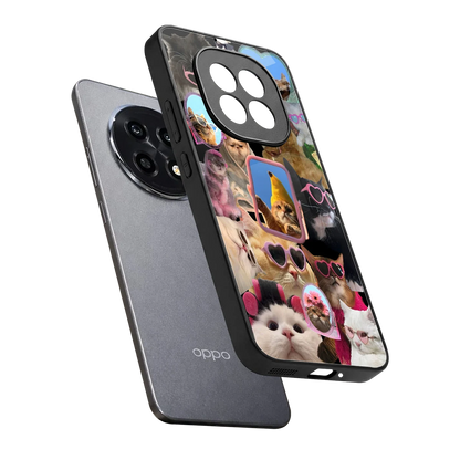 Catastic Montage sleek oppo f29 pro 5g cover with tempered glass back and TPU edges
