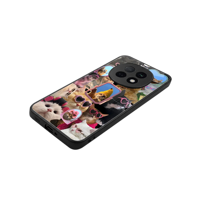 Catastic Montage stylish phone case for oppo f29 pro 5g | glossy glass and slim fit