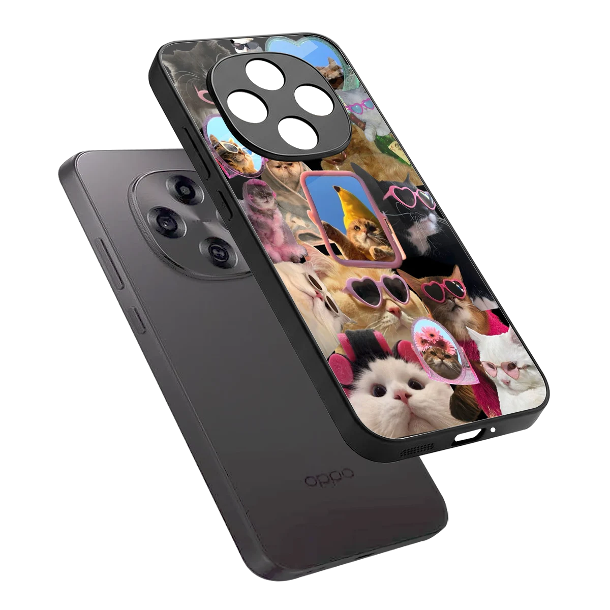 Catastic Montage sleek oppo f31 pro 5g cover with tempered glass back and TPU edges