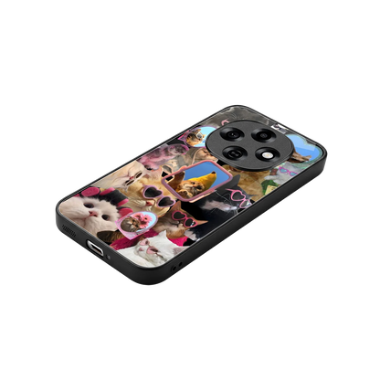 Catastic Montage stylish phone case for oppo f31 pro 5g | glossy glass and slim fit