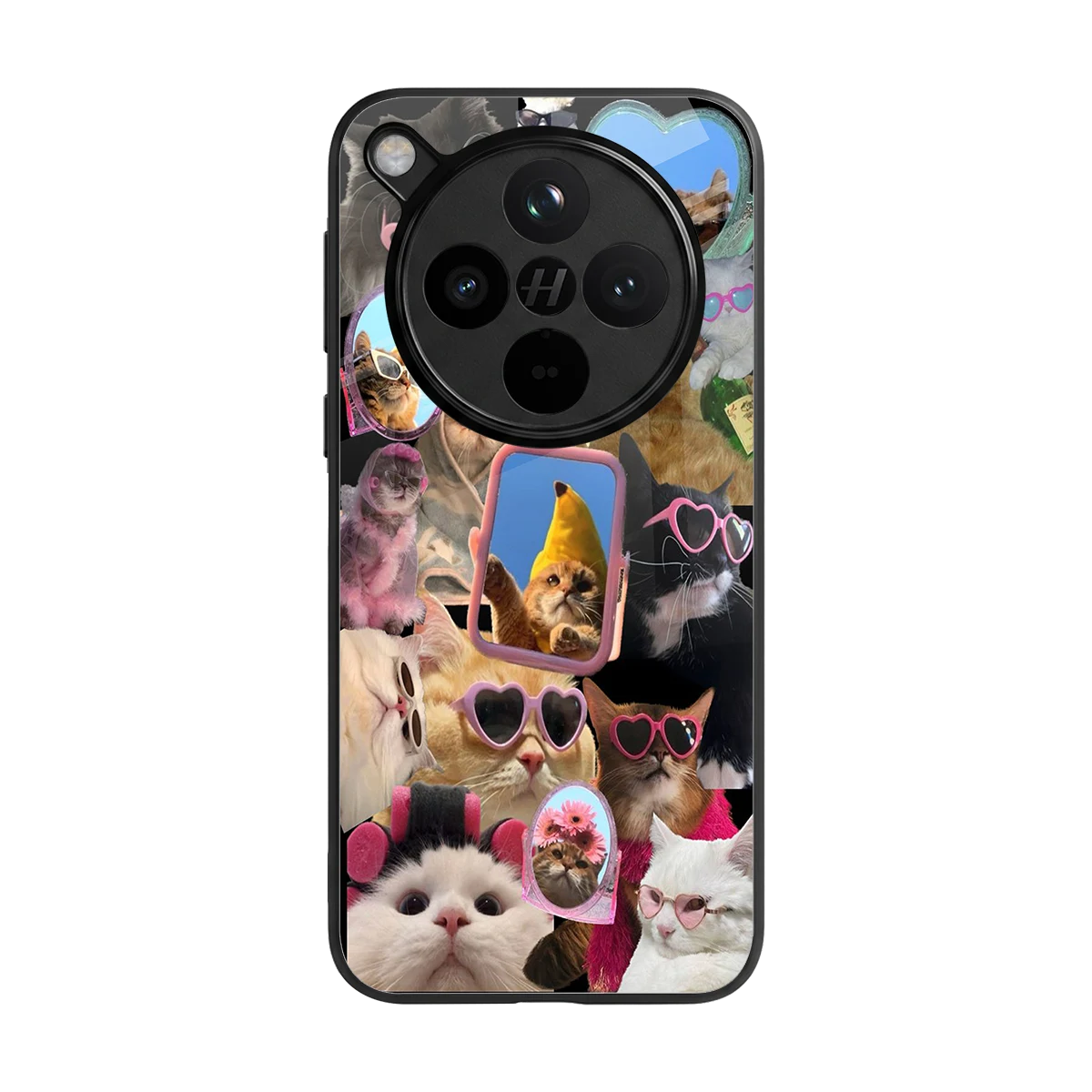 Catastic Montage back phone cover | glass case for oppo find x8