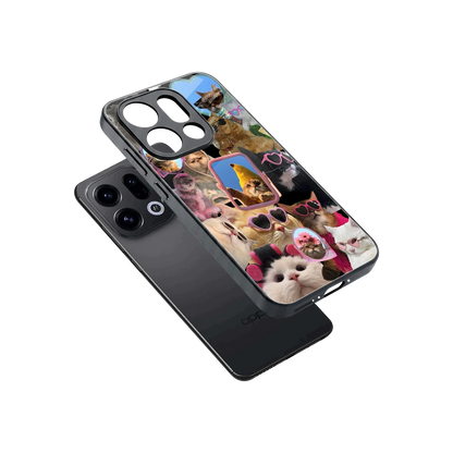 Catastic Montage sleek oppo find x9 cover with tempered glass back and TPU edges