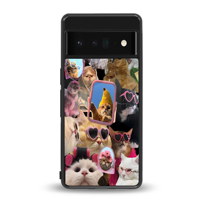 Catastic Montage back phone cover | glass case for google pixel 6 pro