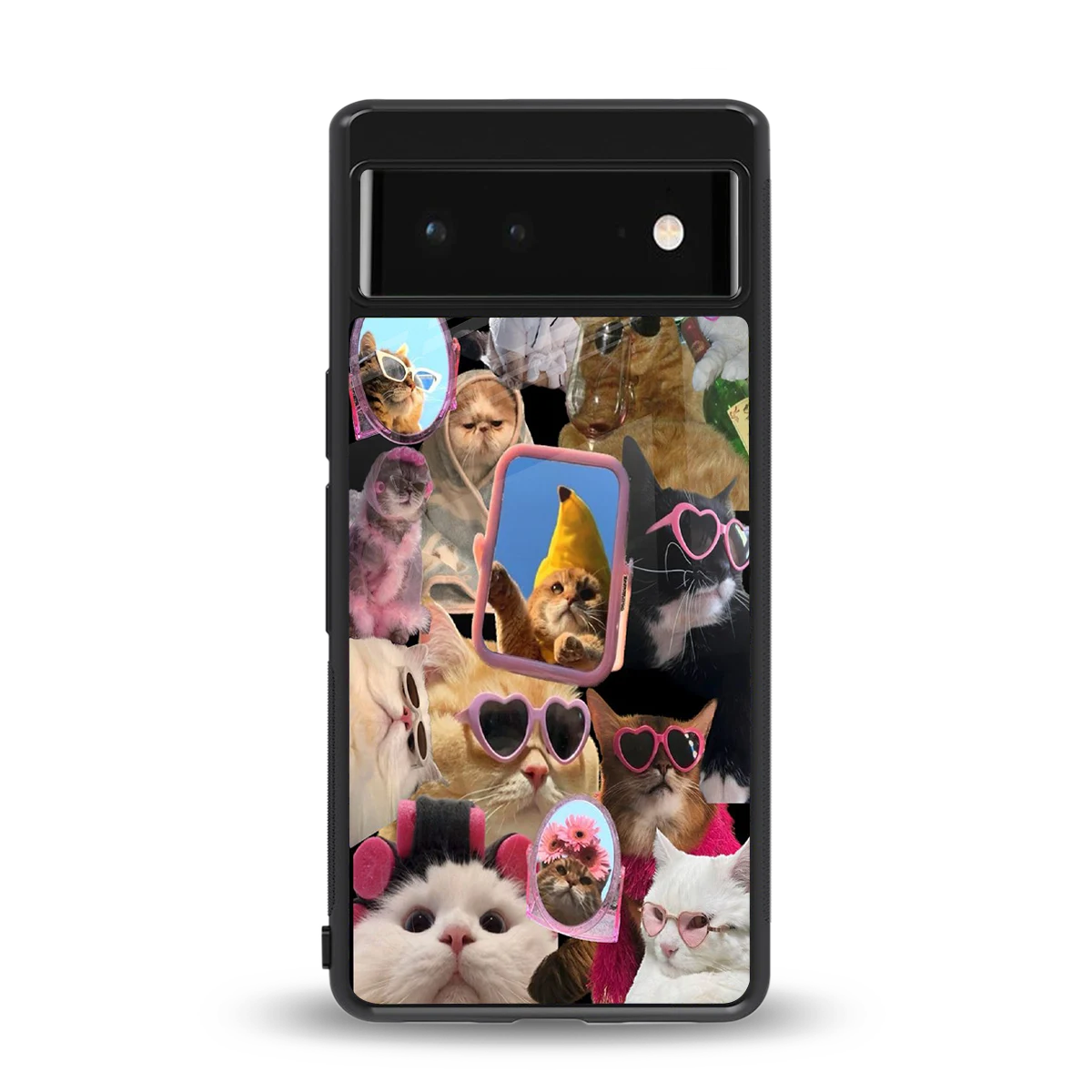 Catastic Montage back phone cover | glass case for google pixel 6a