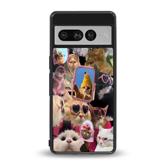 Catastic Montage back phone cover | glass case for google pixel 7 pro