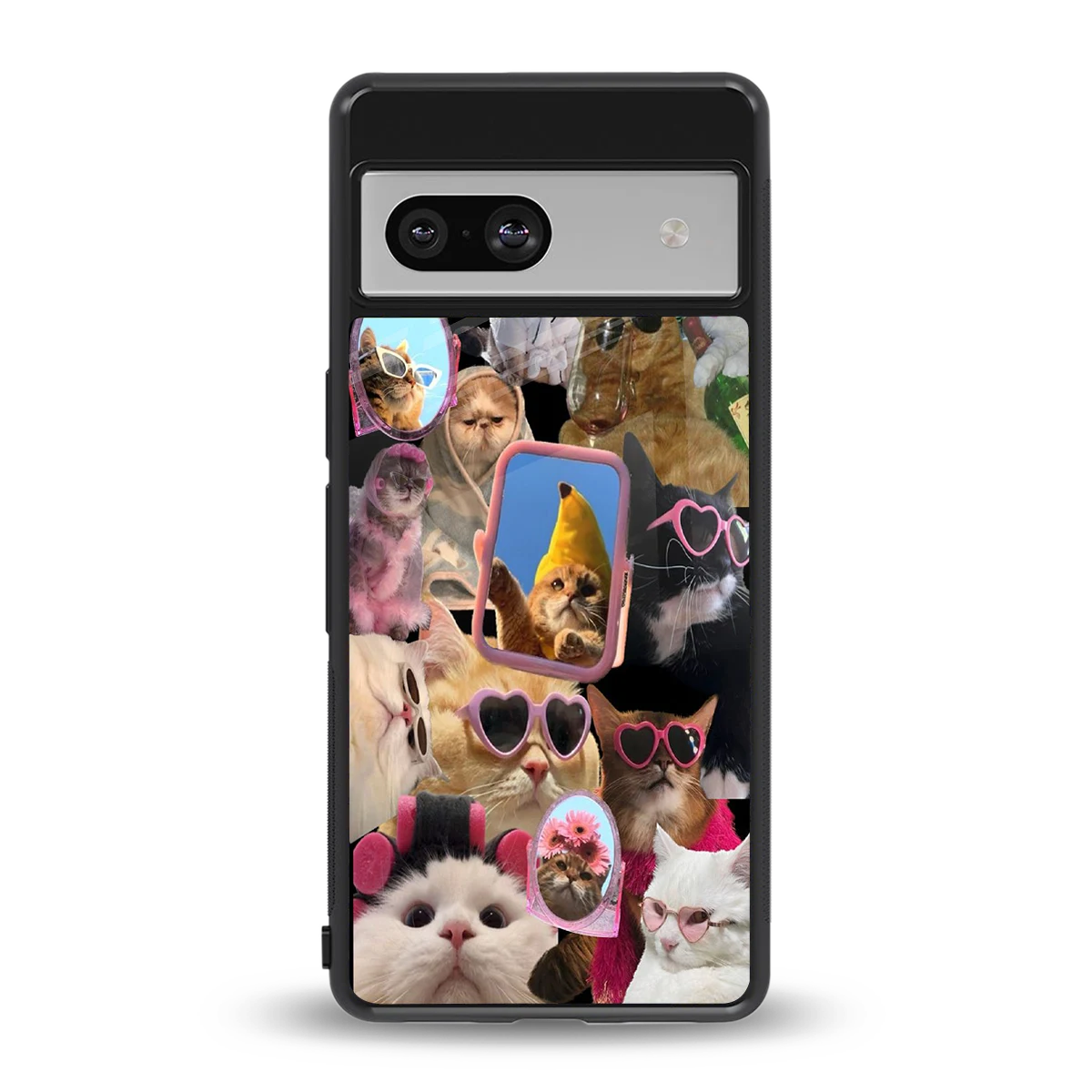 Catastic Montage back phone cover | glass case for google pixel 7a