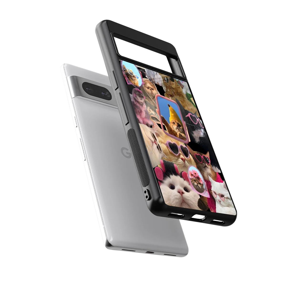 Catastic Montage sleek google pixel 7 cover with tempered glass back and TPU edges