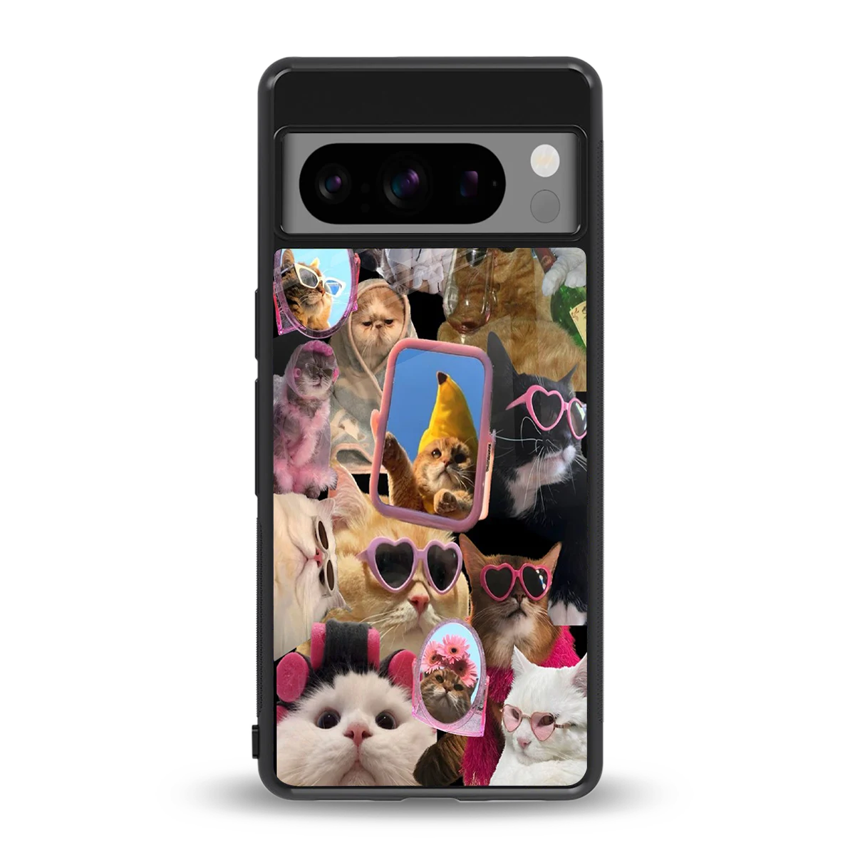 Catastic Montage back phone cover | glass case for google pixel 8 pro