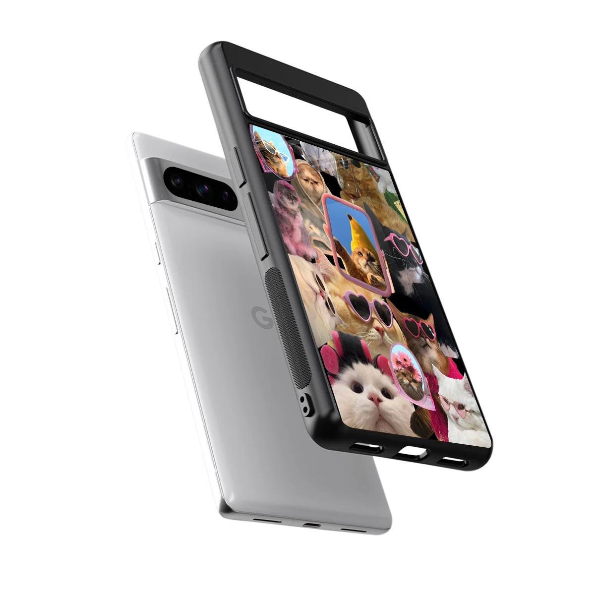 Catastic Montage sleek google pixel 8 pro cover with tempered glass back and TPU edges