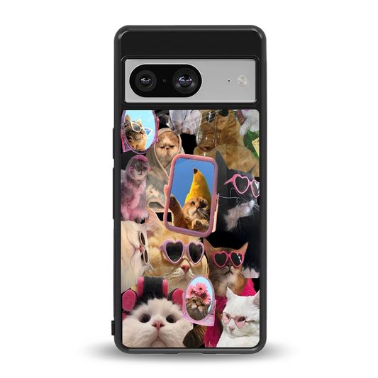 Catastic Montage back phone cover | glass case for google pixel 8