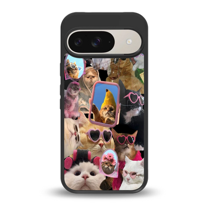 Catastic Montage back phone cover | glass case for google pixel 9