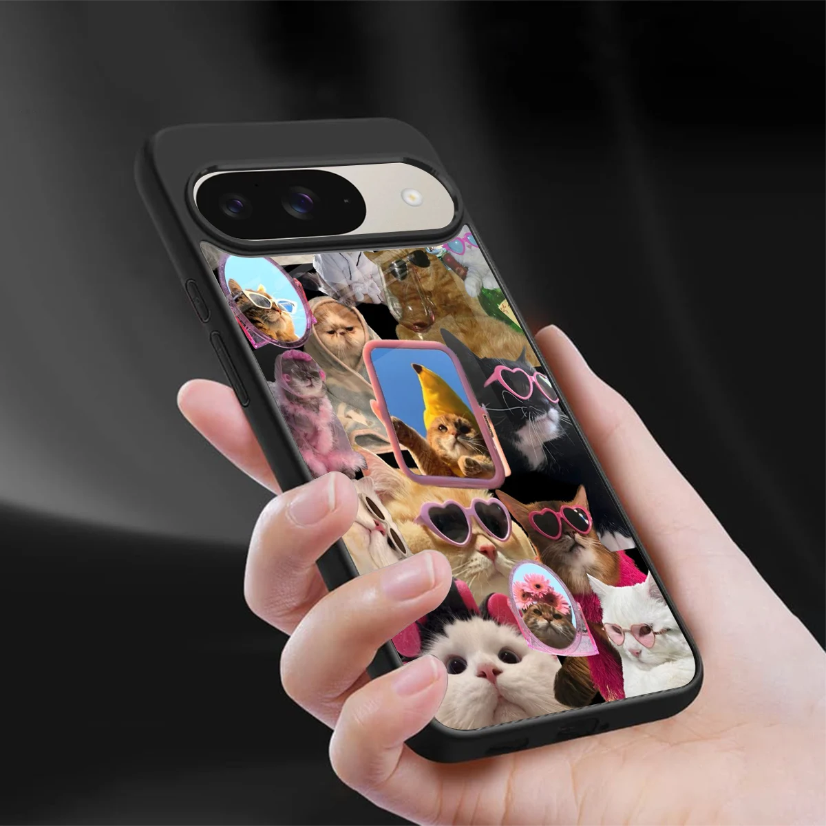 Catastic Montage sleek google pixel 9 cover with tempered glass back and TPU edges