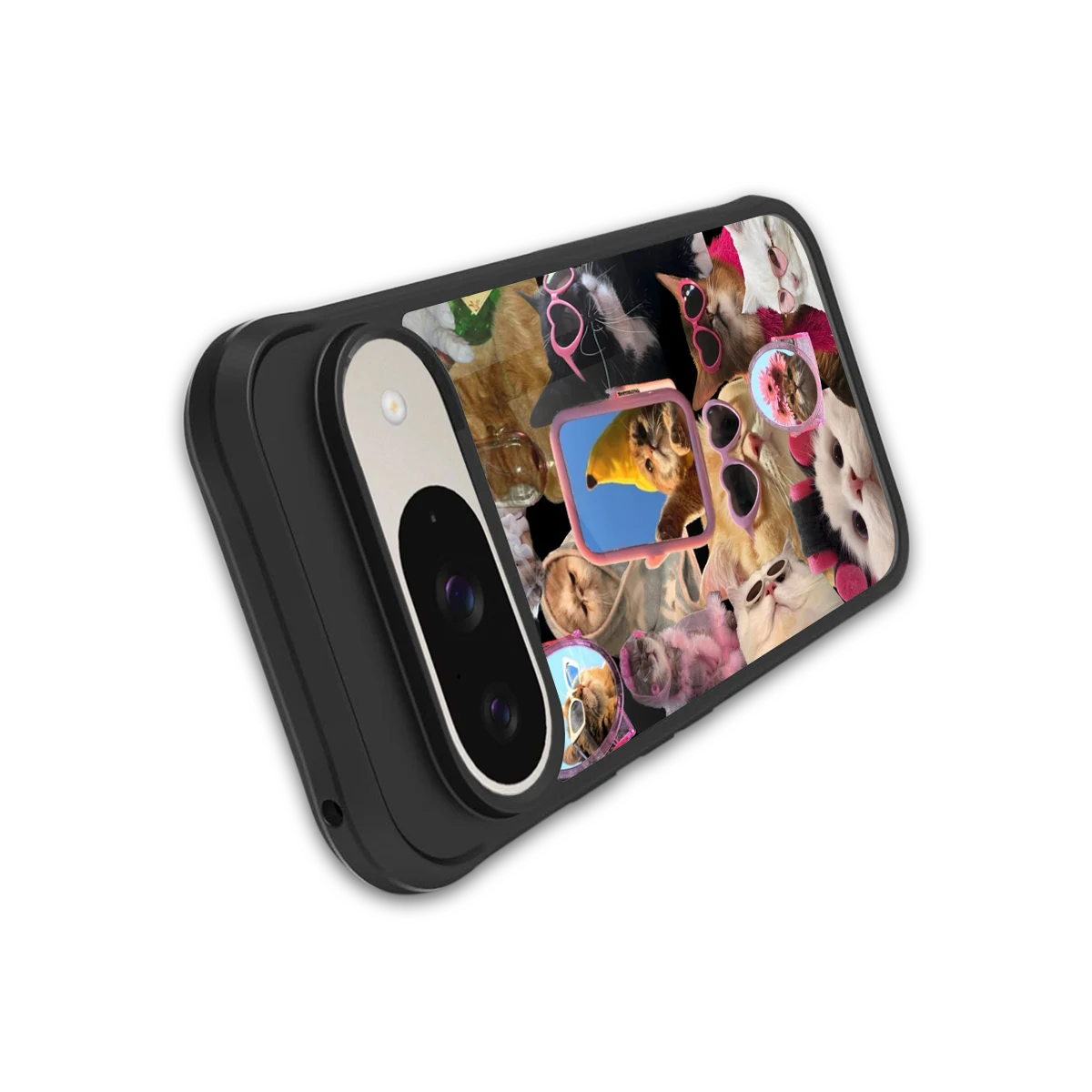 Catastic Montage stylish phone case for google pixel 9 | glossy glass and slim fit