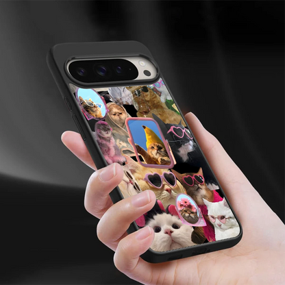 Catastic Montage sleek google pixel 9 pro cover with tempered glass back and TPU edges