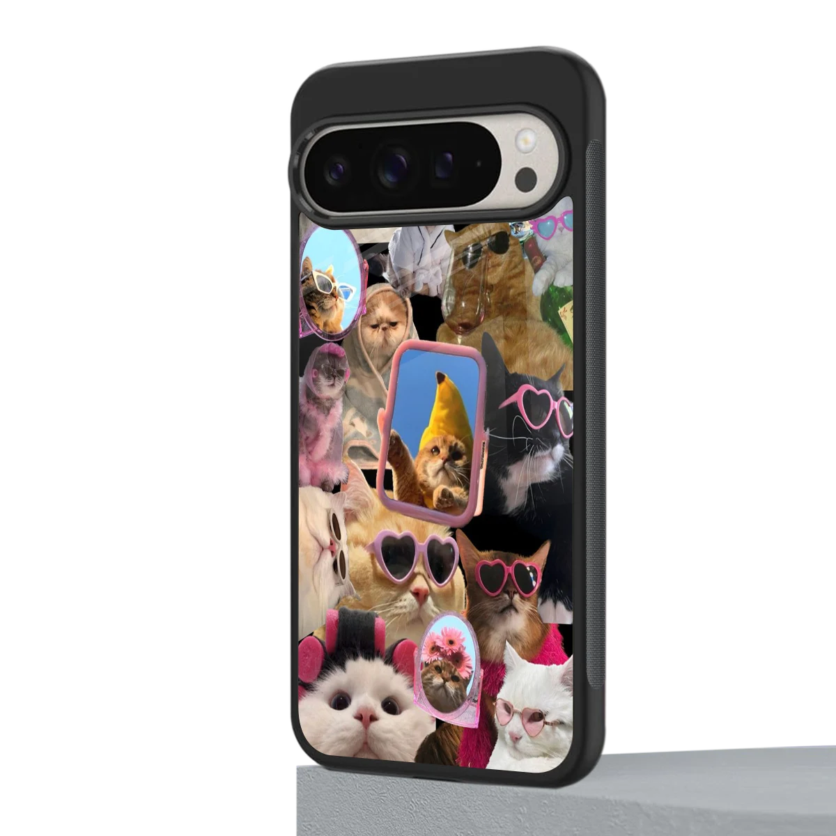 Catastic Montage google pixel 9 pro mobile cover | shockproof glass phone case