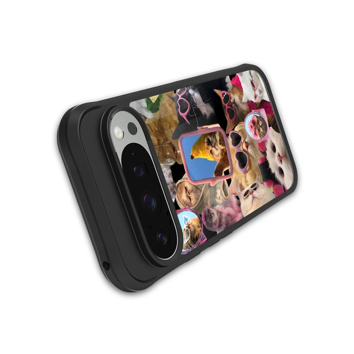 Catastic Montage stylish phone case for google pixel 9 pro xl | glossy glass and slim fit