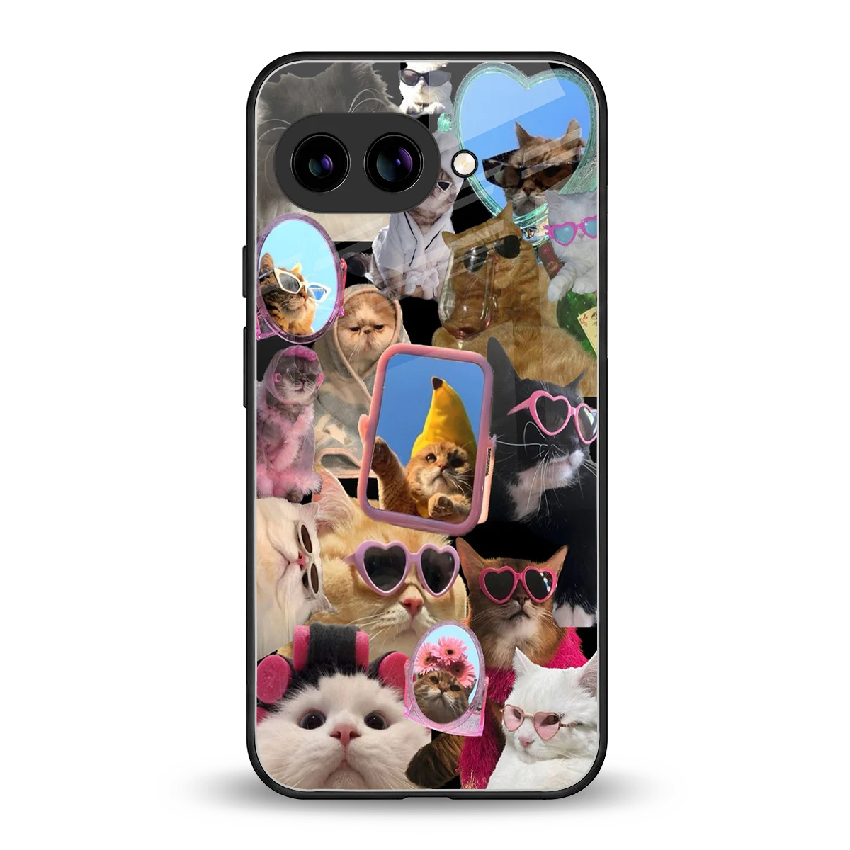 Catastic Montage back phone cover | glass case for google pixel 10a