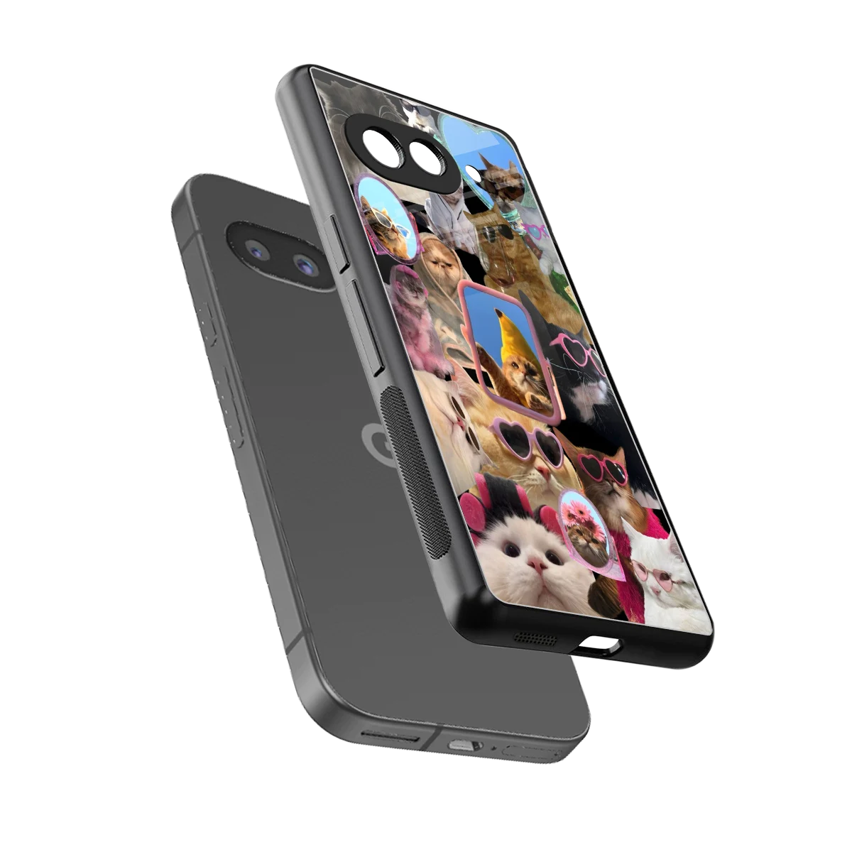 Catastic Montage sleek google pixel 10a cover with tempered glass back and TPU edges