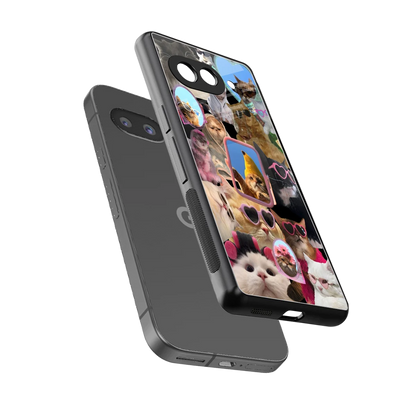 Catastic Montage sleek google pixel 10a cover with tempered glass back and TPU edges
