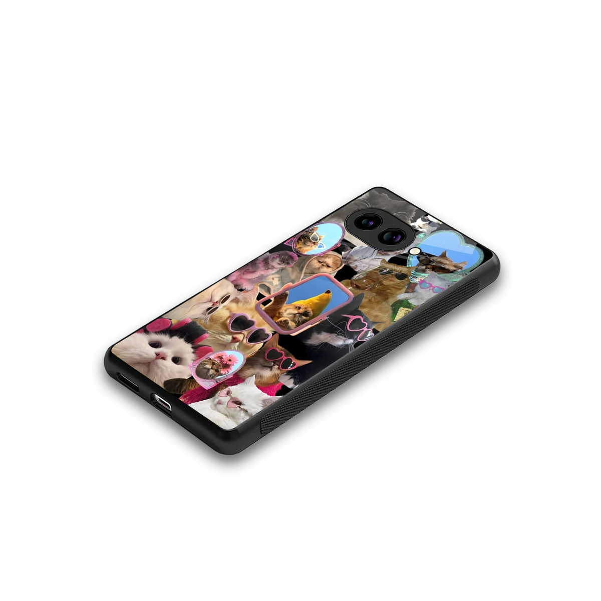 Catastic Montage stylish phone case for google pixel 9a | glossy glass and slim fit