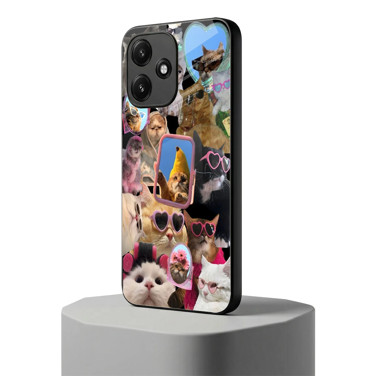 Catastic Montage redmi 12 5g mobile cover | shockproof glass phone case