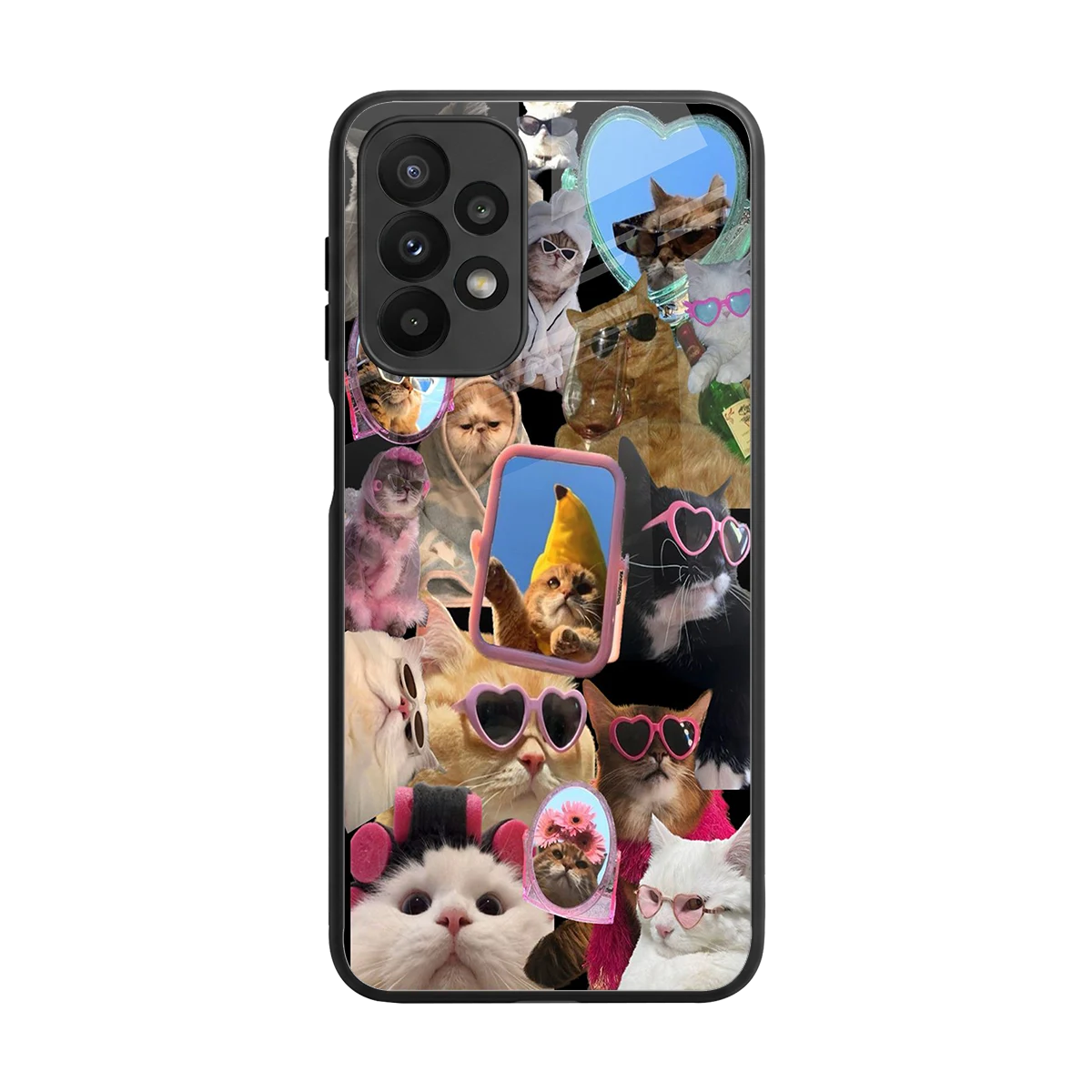 Catastic Montage back phone cover | glass case for samsung galaxy a23