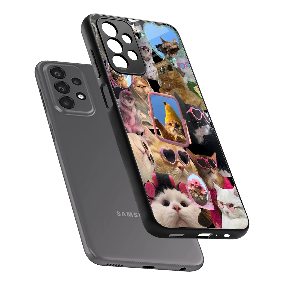 Catastic Montage sleek samsung galaxy a23 cover with tempered glass back and TPU edges