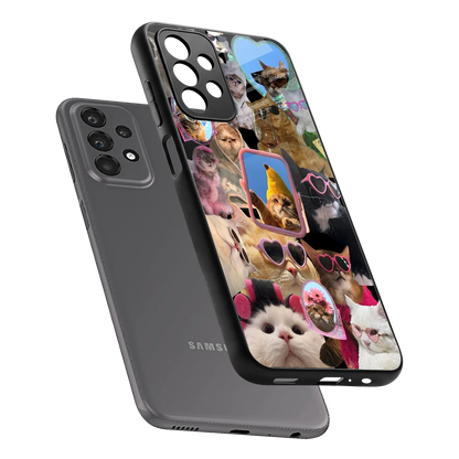 Catastic Montage sleek samsung galaxy a23 cover with tempered glass back and TPU edges