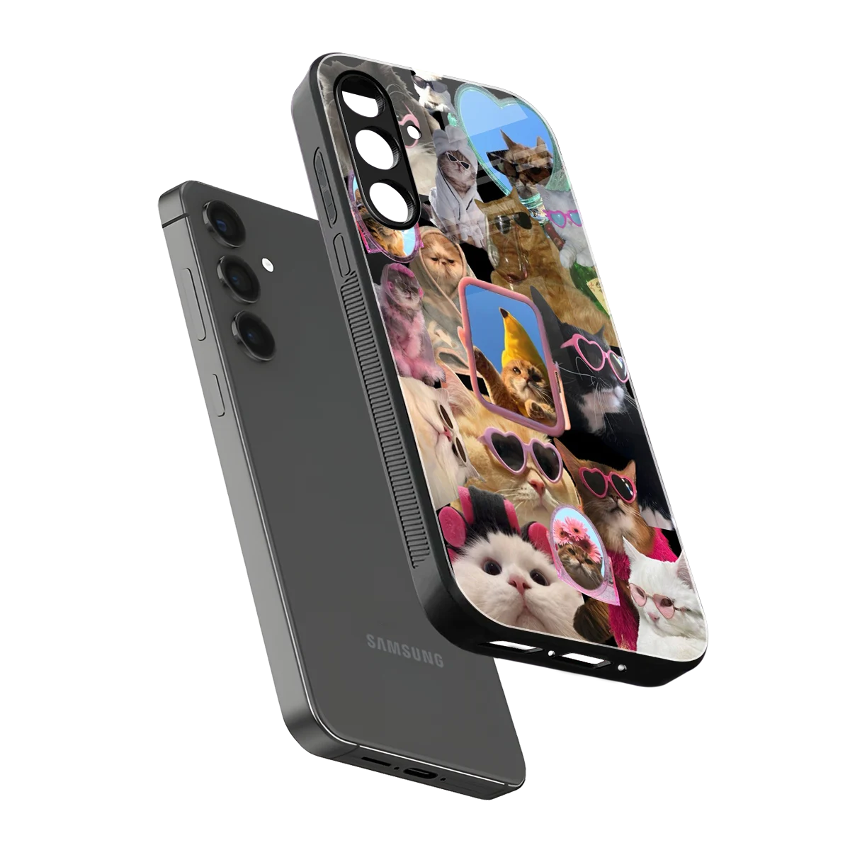 Catastic Montage sleek samsung galaxy a55 5g cover with tempered glass back and TPU edges
