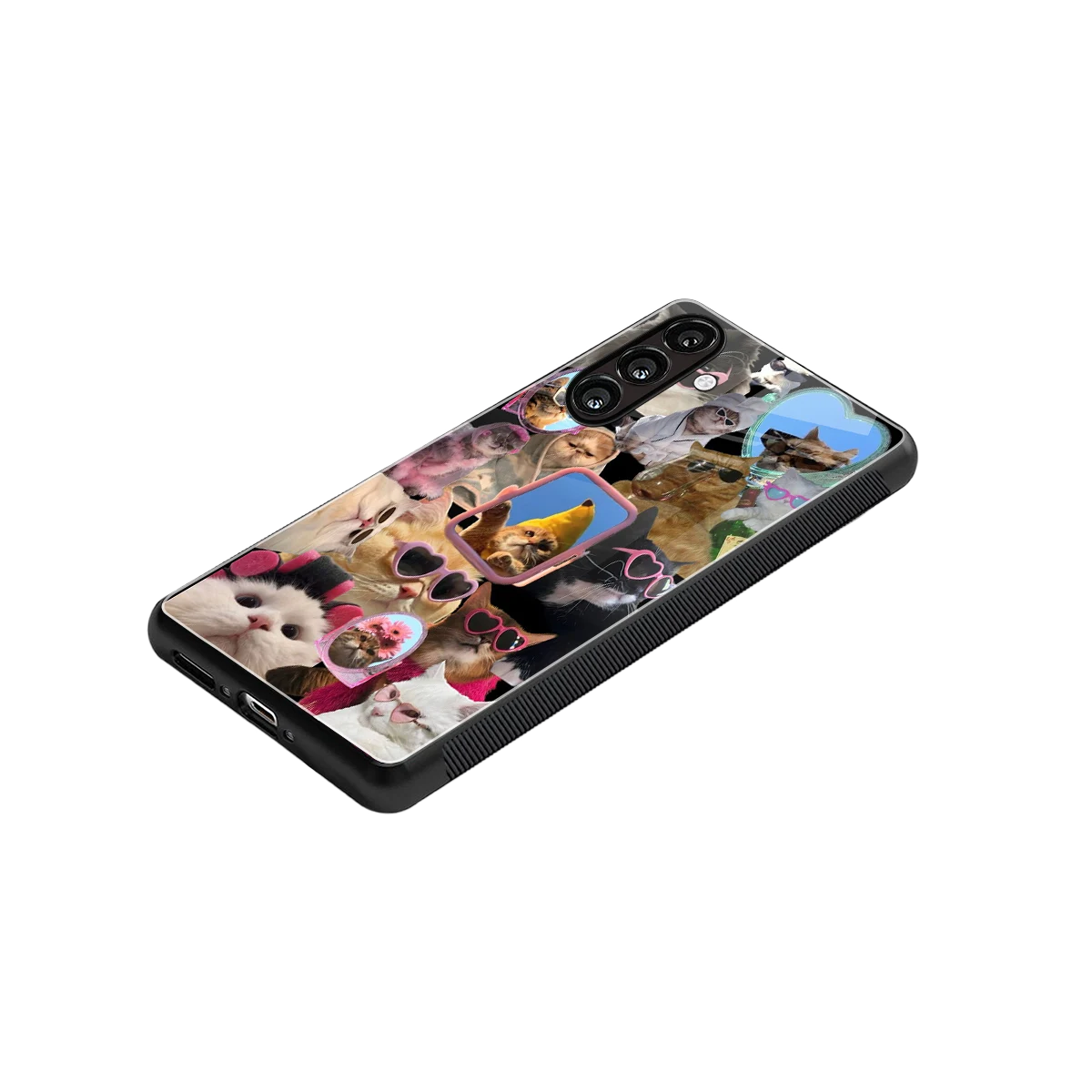 Catastic Montage stylish phone case for samsung galaxy a56 5g | glossy glass and slim fit