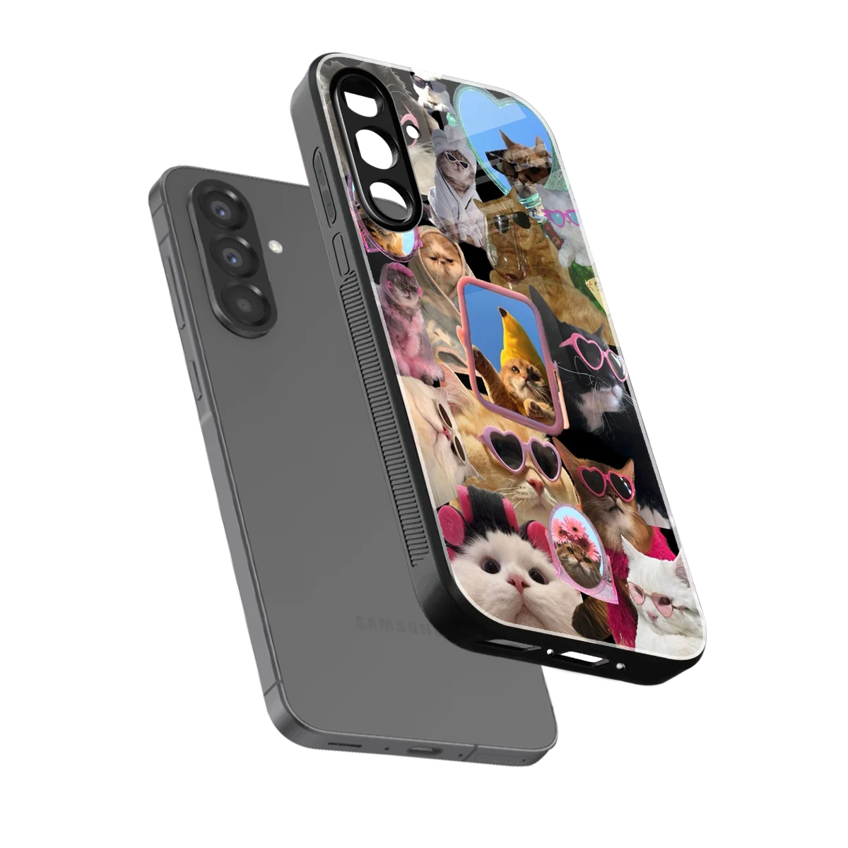 Catastic Montage sleek samsung galaxy a56 5g cover with tempered glass back and TPU edges