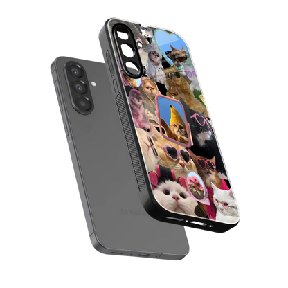 Catastic Montage sleek samsung galaxy a56 5g cover with tempered glass back and TPU edges