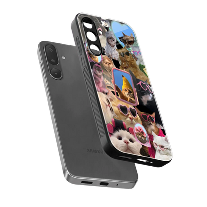 Catastic Montage sleek samsung galaxy m56 5g cover with tempered glass back and TPU edges
