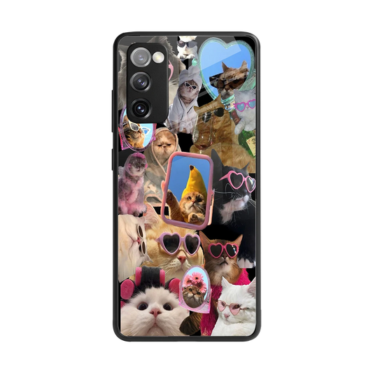 Catastic Montage back phone cover | glass case for samsung galaxy s20 fe