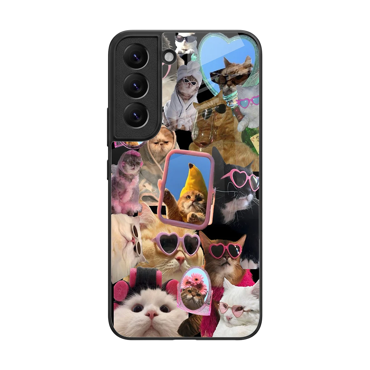 Catastic Montage back phone cover | glass case for samsung galaxy s22