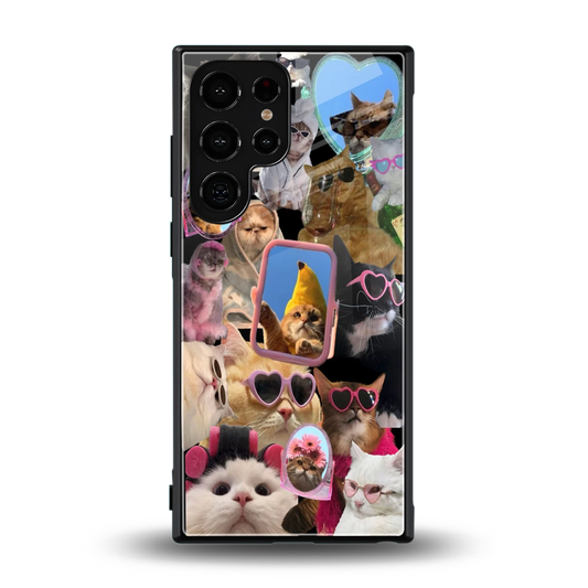 Catastic Montage back phone cover | glass case for samsung galaxy s24 ultra