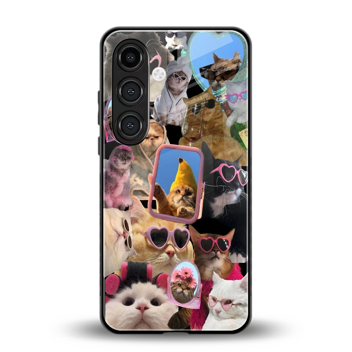 Catastic Montage back phone cover | glass case for samsung galaxy s25 fe