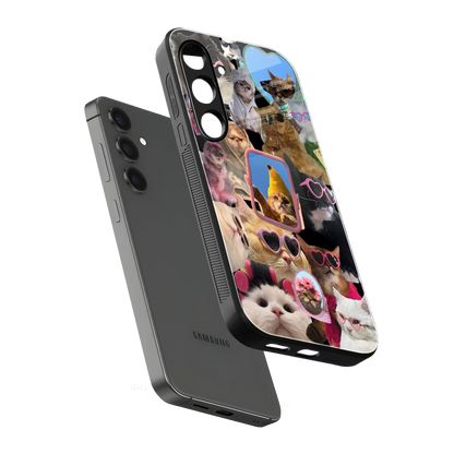 Catastic Montage sleek samsung galaxy s24 cover with tempered glass back and TPU edges