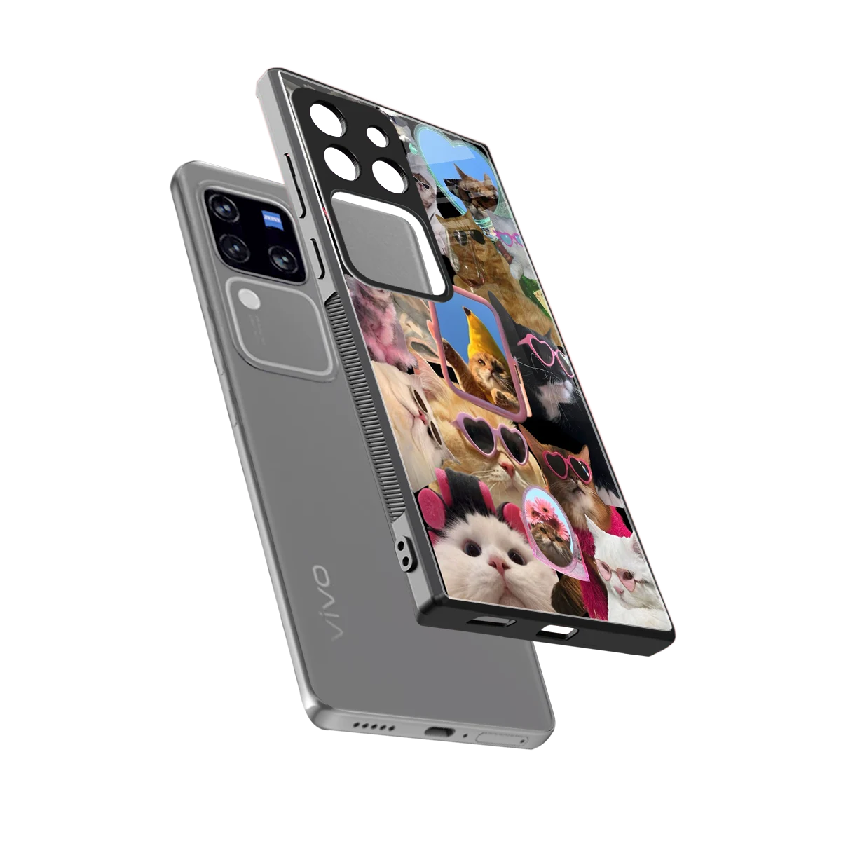 Catastic Montage sleekvivo v30 pro cover with tempered glass back and TPU edges
