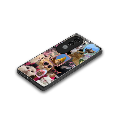 Catastic Montage stylish phone case for vivo v40e | glossy glass and slim fit