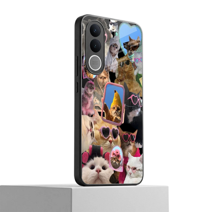 Catastic Montage vivo v70 fe mobile cover | shockproof glass phone case