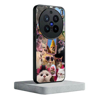 Catastic Montage vivo x200 pro mobile cover | shockproof glass phone case
